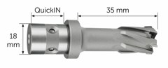 Корончатое сверло FEIN Ø58 мм HM Ultra 35 QuickIN 6 31 27 132 01 4