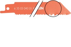 Пильные полотна FEIN BIM, < 25 мм, 100 мм (3 шт.) 6 35 03 043 01 8