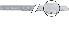 Пильные полотна HSS, < 1,2 мм, 100 мм (5 шт.) FEIN 6 35 03 076 01 0